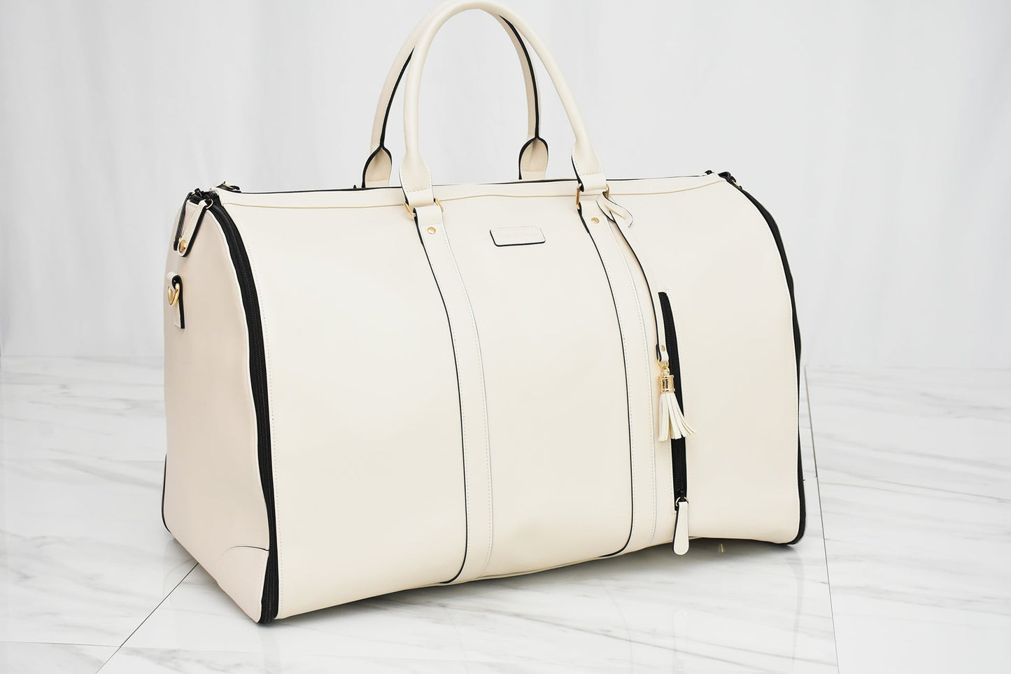 Ziva Duffle Bag - Cream